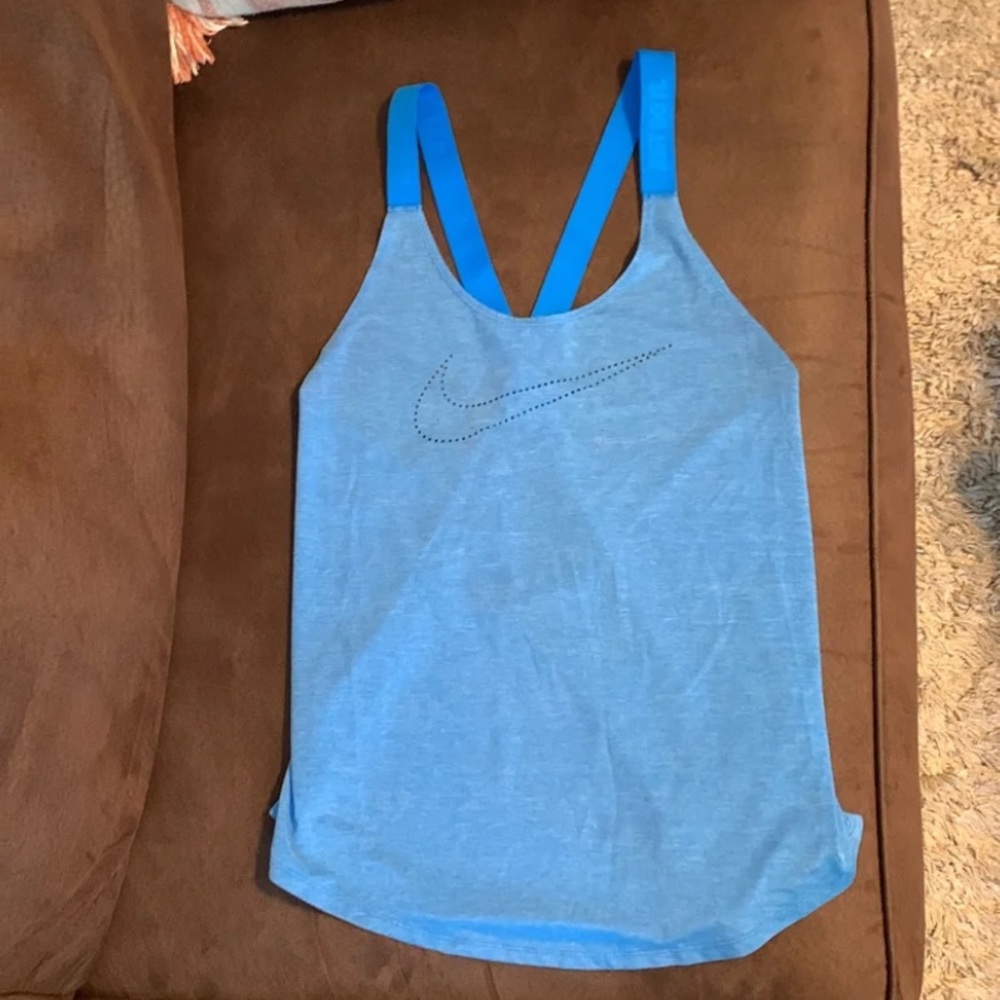 Blue Nike tank top